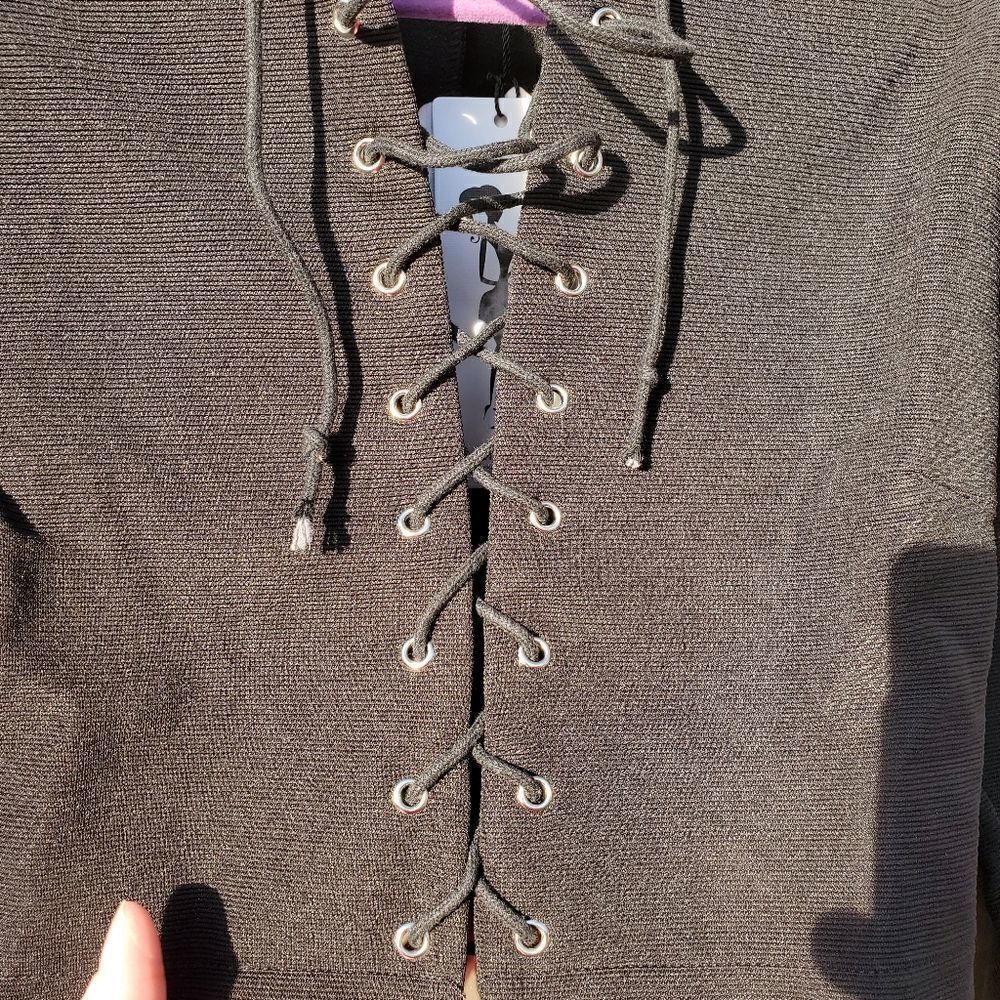 Lace Up Top - Picture 6 of 8